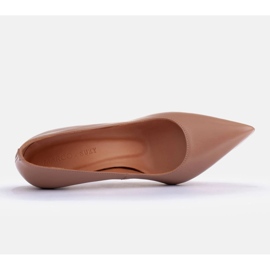 Marco Shoes Tacones de napa beige 5