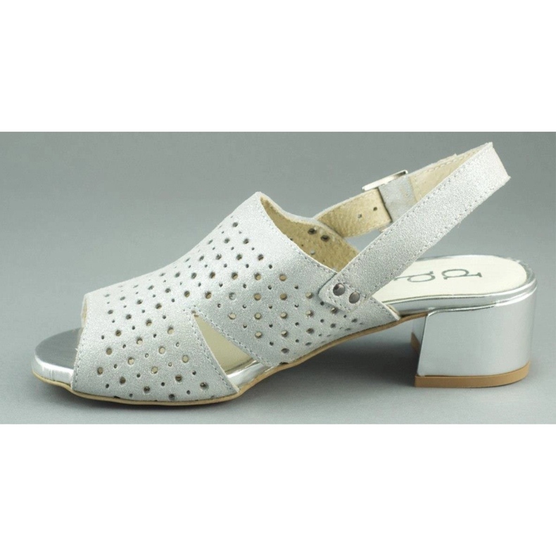 Dolce Pietro Sandalias plateadas en el poste 2084 plata 1