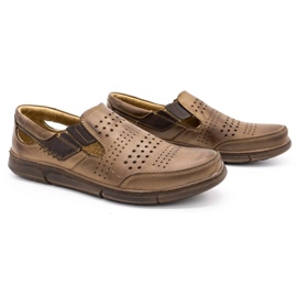 Polbut Zapatos de verano para hombre J53 marrón 2