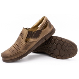 Polbut Zapatos de verano para hombre J53 marrón 3