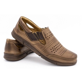 Polbut Zapatos de verano para hombre J53 marrón 4