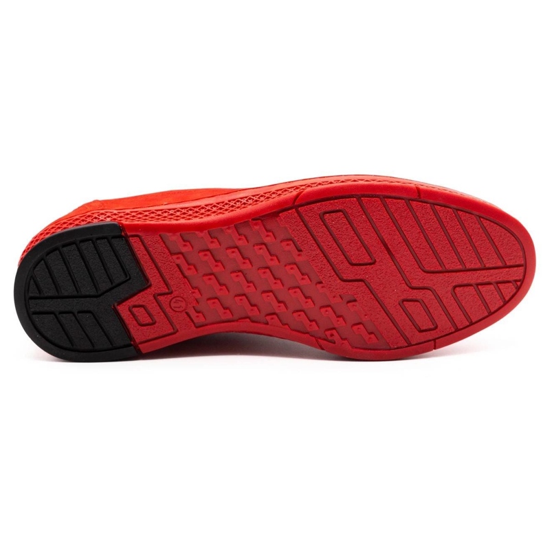 Polbut Zapato casual piel hombre K24 nobuk rojo 1