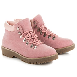 Vices New Collection Tramperos de gamuza rosado 4