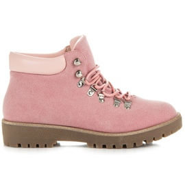 Vices New Collection Tramperos de gamuza rosado 2