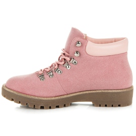 Vices New Collection Tramperos de gamuza rosa 1