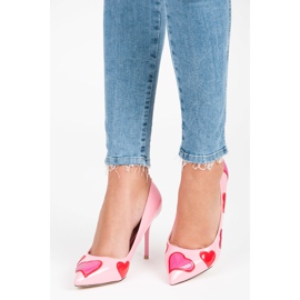 Vices New Collection Tacones con corazones rosado 5
