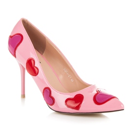Vices New Collection Tacones con corazones rosado 2