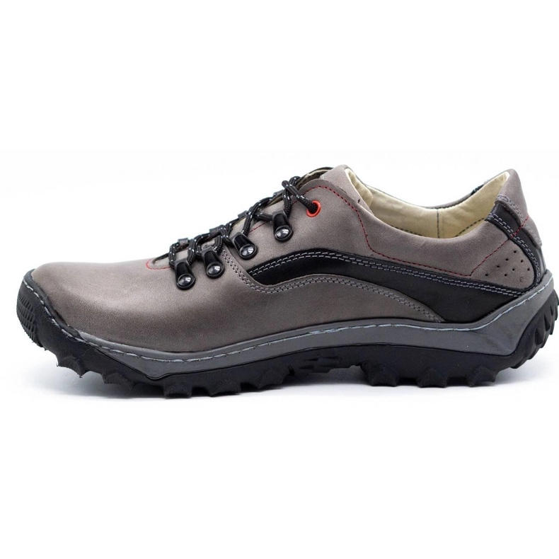 Olivier Zapatillas trekking hombre 268K negro gris 1