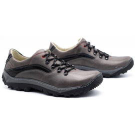 Olivier Zapatillas trekking hombre 268K negro gris 2