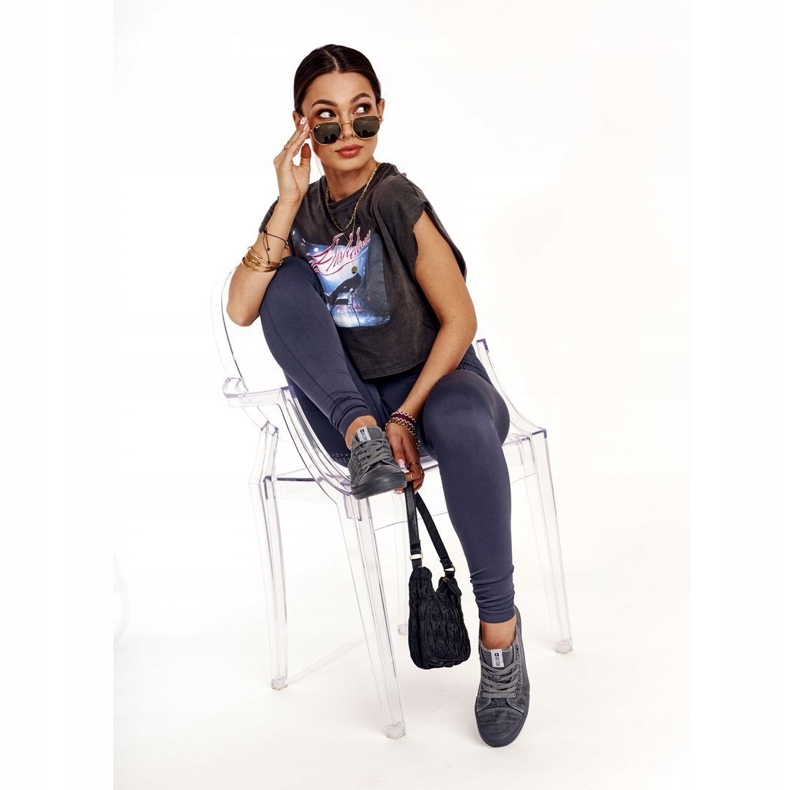 Zapatillas de Mujer Big Star Dark Grey DD274440 gris 1