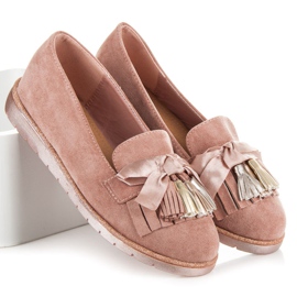 Seastar Mocasines de ante rosa 1