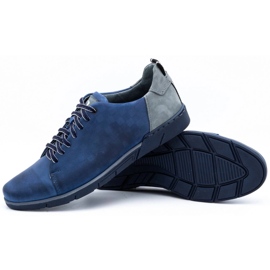 Polbut Zapatos casual hombre piel 2114 azul marino 3