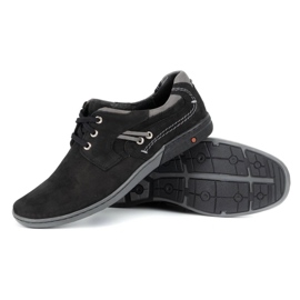 KOMODO Zapato casual hombre piel 861L negro 3
