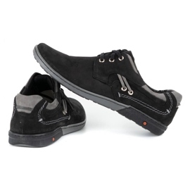 KOMODO Zapato casual hombre piel 861L negro 5