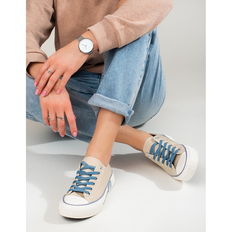 Deportivas mujer Shelovet beige 2