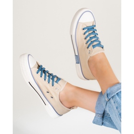 Deportivas mujer Shelovet beige 3
