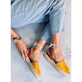 Alpargatas de mujer miel LL908 Amarillo 4