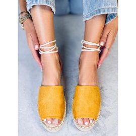 Alpargatas de mujer miel LL908 Amarillo 5
