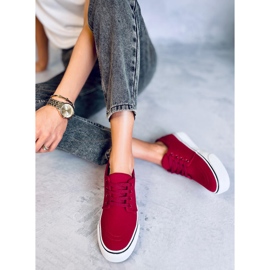 BM Zapatillas de mujer Ming Rojas rojo 5