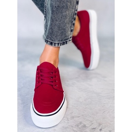 BM Zapatillas de mujer Ming Rojas rojo 2