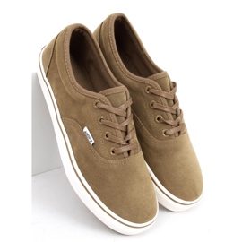 BM Deportivas de mujer Lovis Taupe de ante verde 2 BM Deportivas de mujer Lovis Taupe de ante verde 2