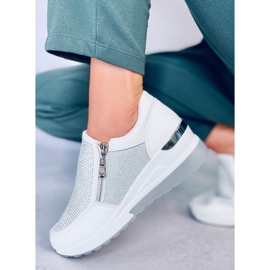 BM zapatillas blancas Atwood con cuña blanco 5