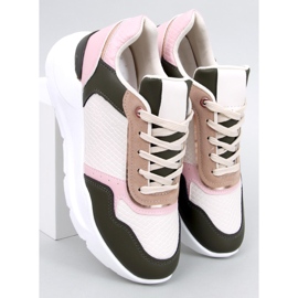 BM zapatillas Kelsi rosa con cuña rosado 2