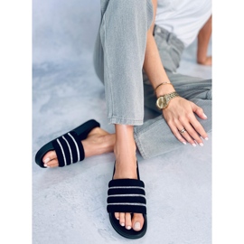 BM Chanclas Lynne Black con pedrería negro 4