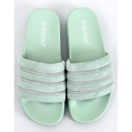 BM Chanclas Lynne Green con pedrería verde 5