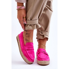 FI1 Alpargatas Mujer Ante Keyla Fucsia rosado 1