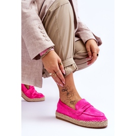 FI1 Alpargatas Mujer Ante Keyla Fucsia rosado 4