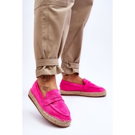 FI1 Alpargatas Mujer Ante Keyla Fucsia rosado 2