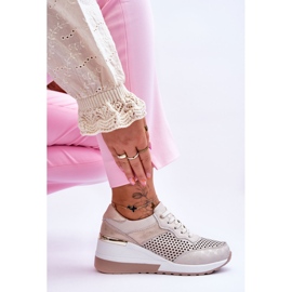 S.Barski Deportivas Mujer Piel Caladas Beige Claro Virginia 7