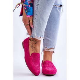 S.Barski Mocasines Cómodos Ante Fucsia Giovana rosado 1