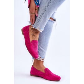 S.Barski Mocasines Cómodos Ante Fucsia Giovana rosado 5