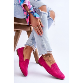 S.Barski Mocasines Cómodos Ante Fucsia Giovana rosado 6