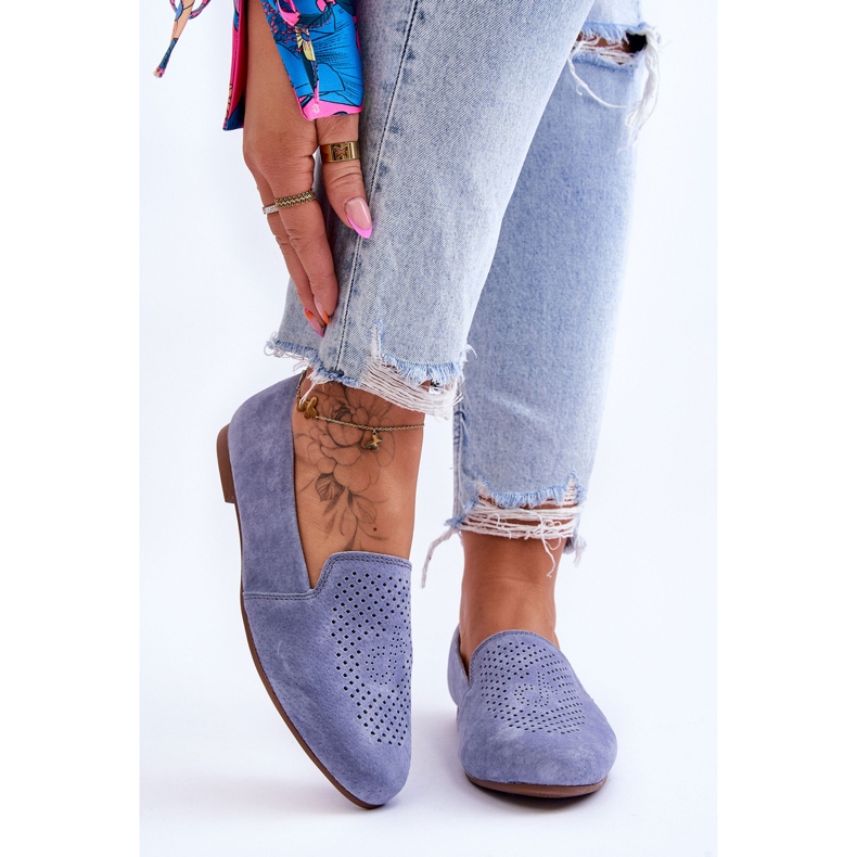 S.Barski Mocasines Giovana Azul Cómodos Ante 2 S.Barski Mocasines Giovana Azul Cómodos Ante 2