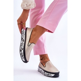S.Barski Zapatillas Deportivas De Mujer De Piel Sin Cordones Ottavia Dorada dorado 5
