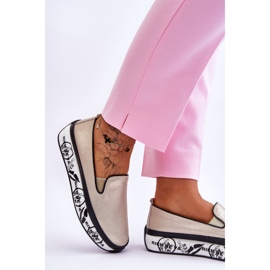 S.Barski Zapatillas Deportivas De Mujer De Piel Sin Cordones Ottavia Dorada dorado 3