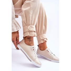 S.Barski Deportivas Mujer Piel Beige Renes marrón 6