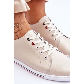 S.Barski Deportivas Mujer Piel Beige Renes marrón 4