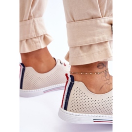 S.Barski Deportivas Mujer Piel Calada Beige Ferone 5