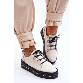 S.Barski Deportiva Chantal Lacado Beige 5