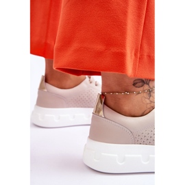 S.Barski Deportivas Piel Plataforma Chunky Beige Montigo 7