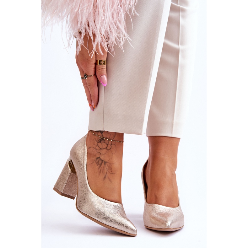 Lewski Shoes Zapatos De Salón De Piel Lewski 3117 Dorado 1