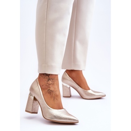 Lewski Shoes Zapatos De Salón De Piel Lewski 3117 Dorado 3