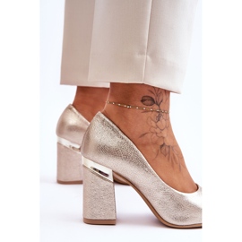 Lewski Shoes Zapatos De Salón De Piel Lewski 3117 Dorado 5