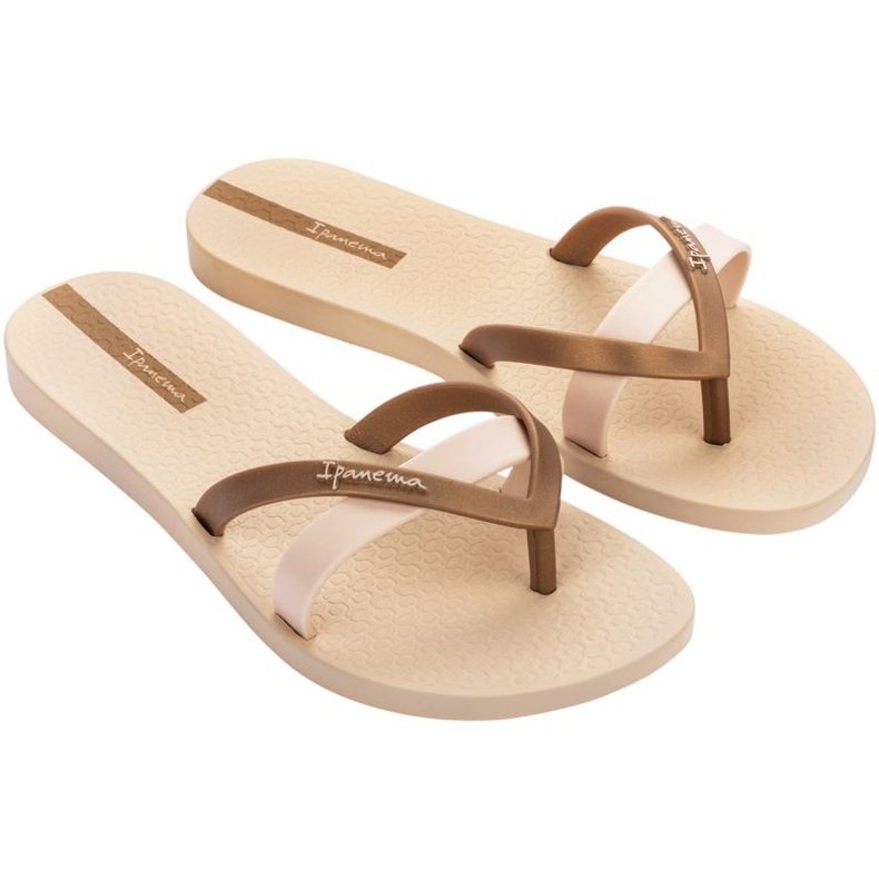 Chanclas Ipanema Kirei Fem W 81805-AG219 beige dorado 1