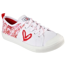 Zapatos Skechers x JGoldcrown: Bobs B Cool All Corazon W 113952-WRPK blanco 2
