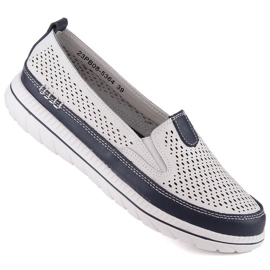 Slip-on mujer cómodos en piel blanco eVento 5364 1 Slip-on mujer cómodos en piel blanco eVento 5364 1